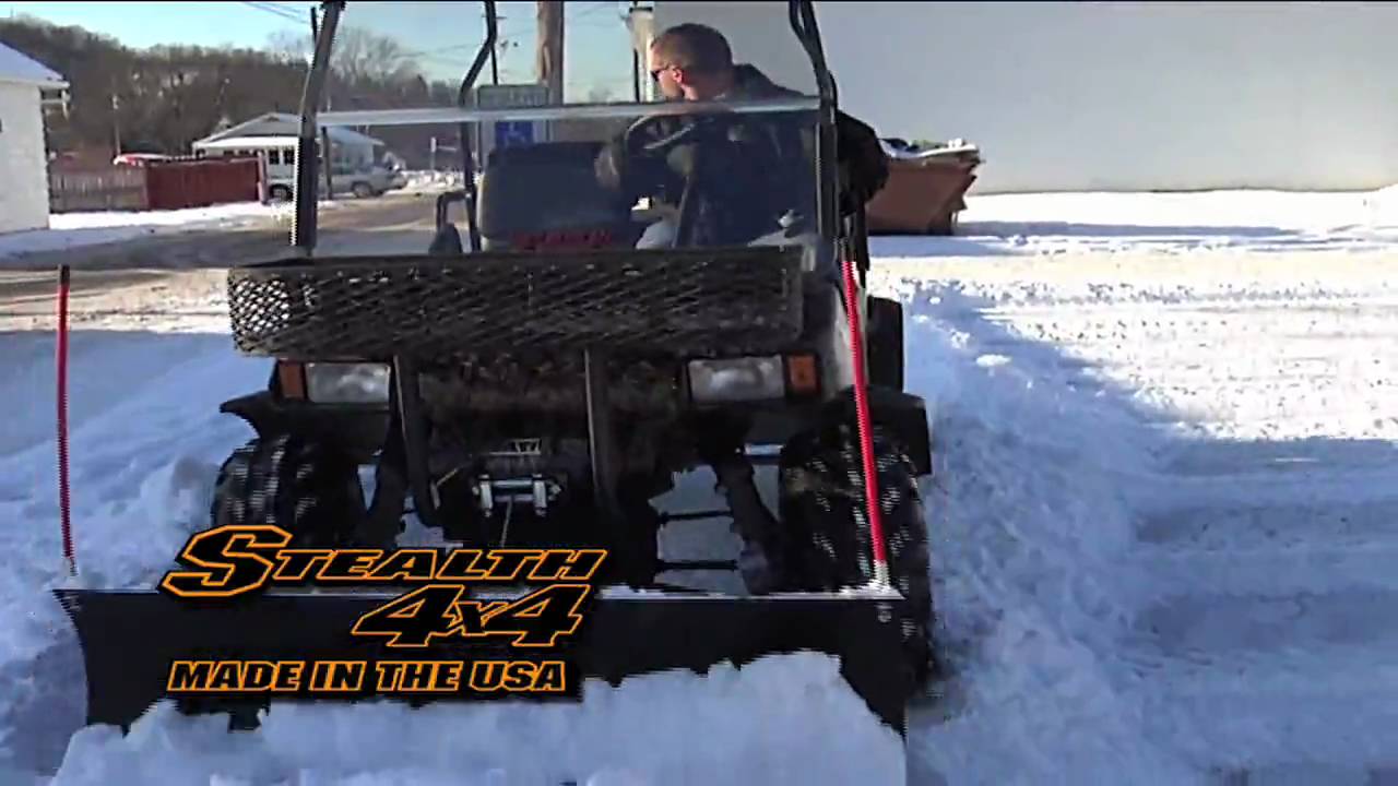 Stealth 4x4 Snow Plow Demo YouTube