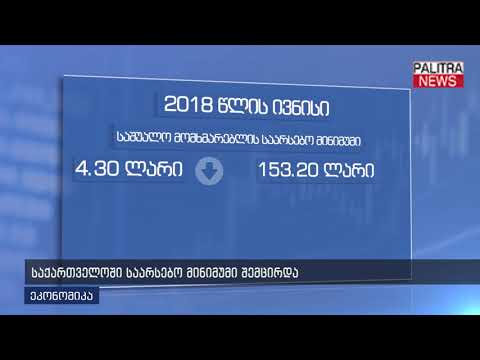 საქართელოში საარსებო მინიმუმი შემცირდა