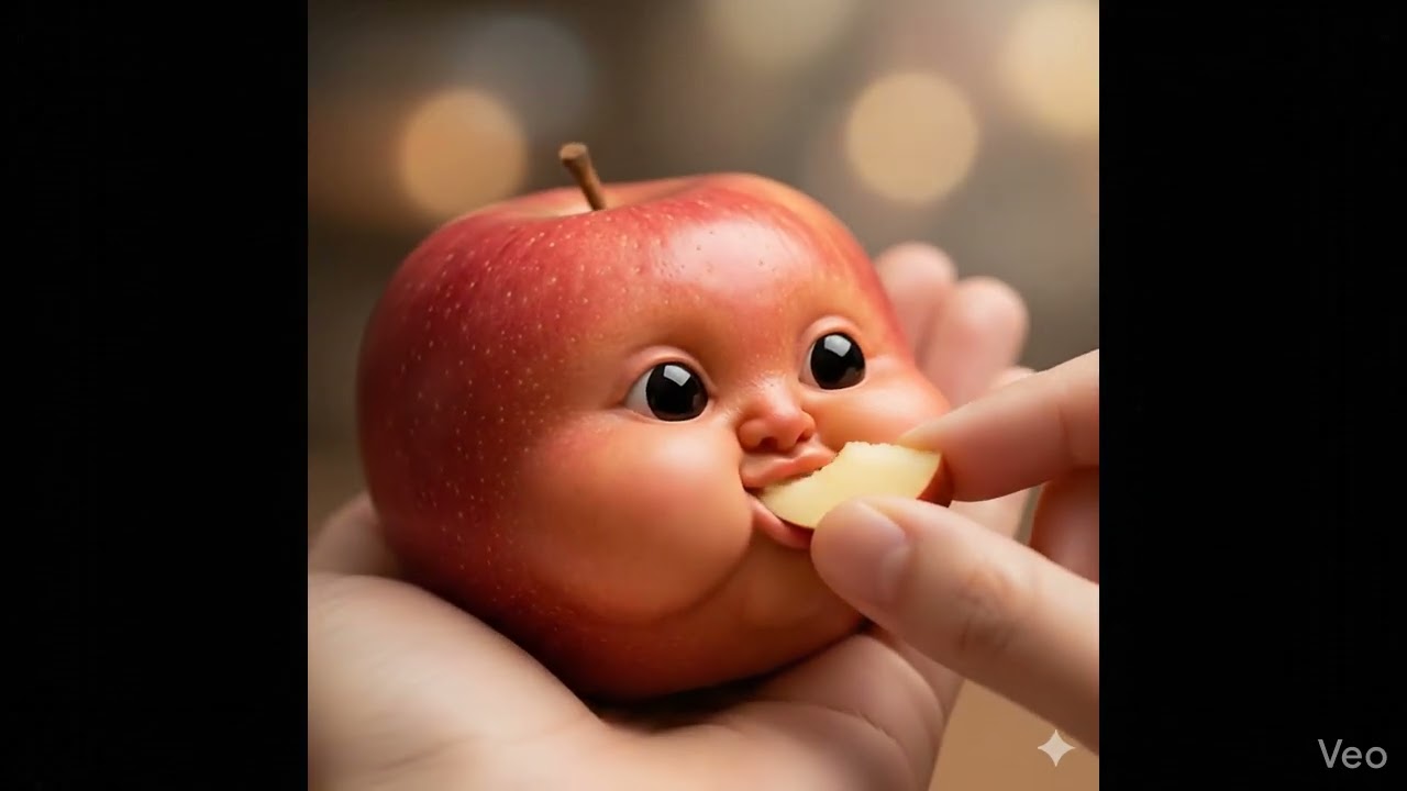 Cute baby apple video AI video 