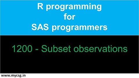 SASnR: Subset observations