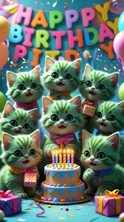 #birtdaycelebration #happybirthday #birthday #birthdaycake #birthdayboy #happybirthdaysong #kitten
