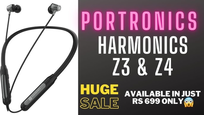 Buy Portronics Harmonics Z7 Neckband Bluetooth Earphones at Discount