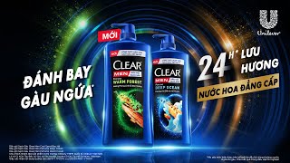 Dầu Gội Clear Men Cool Sport Bạc Hà & Tag On Clear Men Hương Nước Hoa Mới