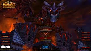 World of Warcraft: Cataclysm Login Screen