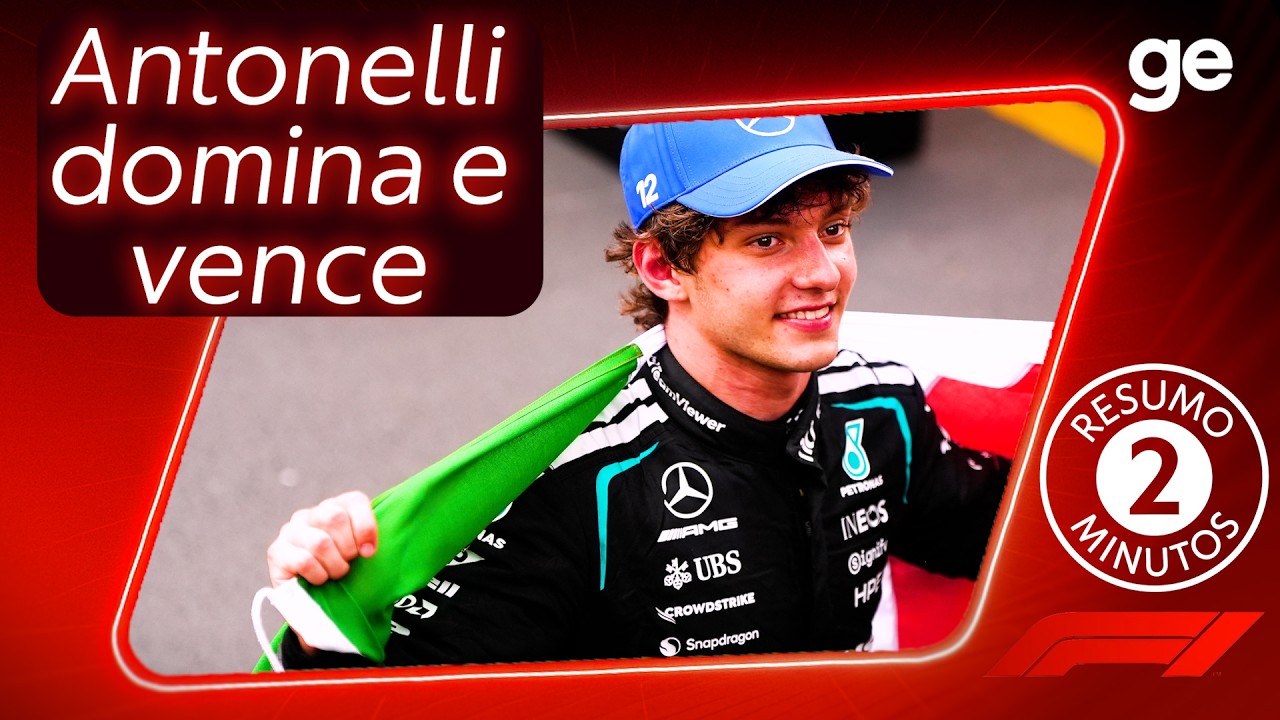 KIMI ANTONELLI SEGURA HAMILTON E VENCE O GP DE MÔNACO | FÓRMULA 1 2026 | ge.globo