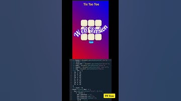Tic Tac Toe in Web | #html #css #javascript #webdevelopment
