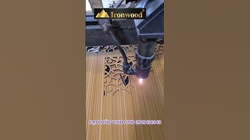 Máy cắt laser co2 cnc ironwood cắt ván gỗ Mdf - Laminate là mô hình đồ chơi