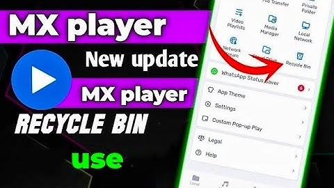 Max-Player Recycle Bin se delete video wapas kaise laye | Max-Player Recycle Bin delete video laye |