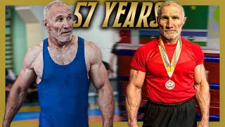 57 YEARS OLD RUSSIAN VETERAN | WRESTLING WORKOUT | Kim Shashok