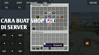 TUTORIAL MEMBUAT SHOP GUI DI SERVER