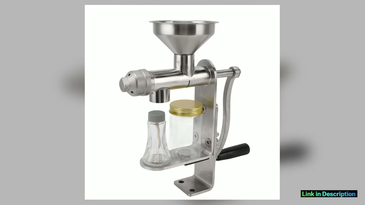 Manual Oil Press Machine Stainless Steel Easy Operation Cold Hot Press Easy to Clean Oil Maker for