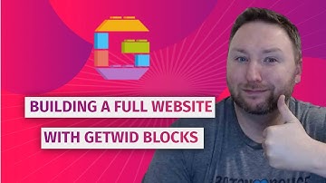 Building a full website with Getwid Blocks