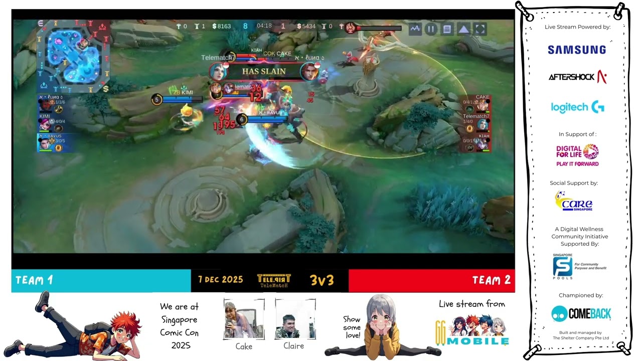 Tower hug! 👐🏽 - TeleMatch 3v3 at Comic Con 2025