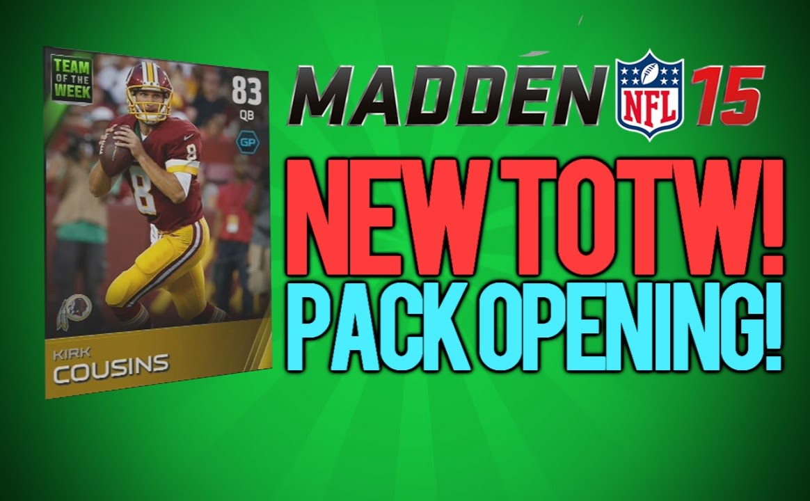 MUT 15 - EPIC PACKS! NEW TOTW PULL! "MADDEN 15 PACK OPENING"