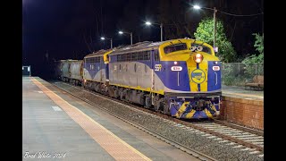 S311 & B80 on SSR's 9096 Elmore Grain at midnight in Bendigo- 6th & 7th January 2024