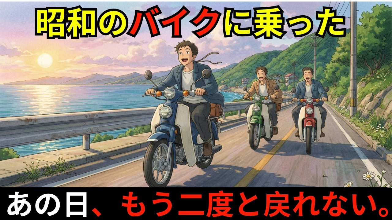 昭和のバイクに乗ったあの日は、もう二度と戻れない。