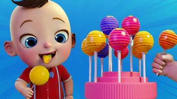Lollipop Song 🍭 | Sweet Baby Rhyme in 3D Animation for Kids!