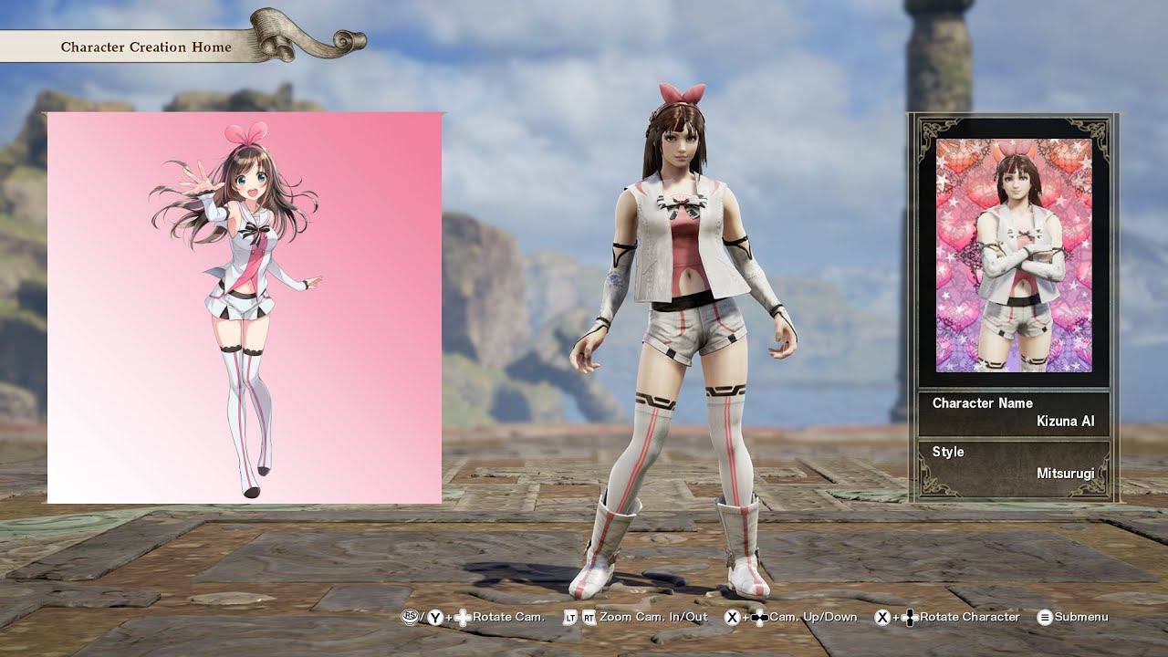 SoulCalibur 6; Kizuna AI custom character video guide by Zeno XC