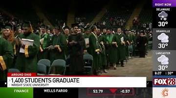 WTTE: More than 1,400 students graduate at Wright State’s 2019 fall commencement