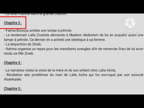 1bac analyse de la boîte à merveilles + résumé des chapitres + idées principales