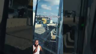 Ice catching people out there and traffic in Chicago! 🚚🤯#cdl #driver #traffic #inspection