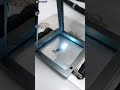 How to mark panda image on galvanized sheet by CYCJET New Type M20 Handheld Laser Marking Machine