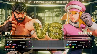 Spillybob (Ryu) vs Sakuras_cooking (Sakura) - Street Fighter V Champion Edition