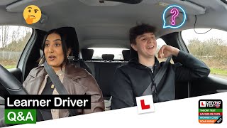 Learner Driver Q&A | DRIVE WITH US 🚗
