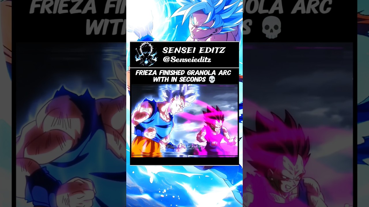 Frieza finished granola arc with in a seconds ☠️ 