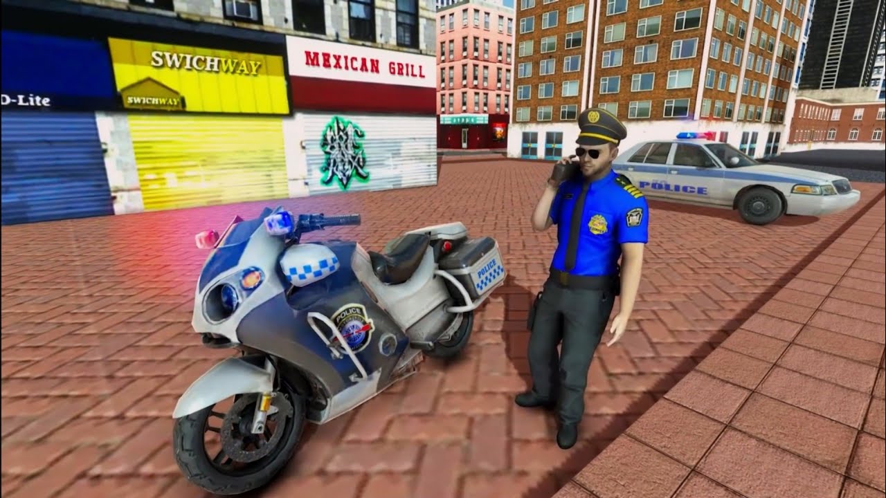 Police Moto Bike Chase Game Android Gameplay