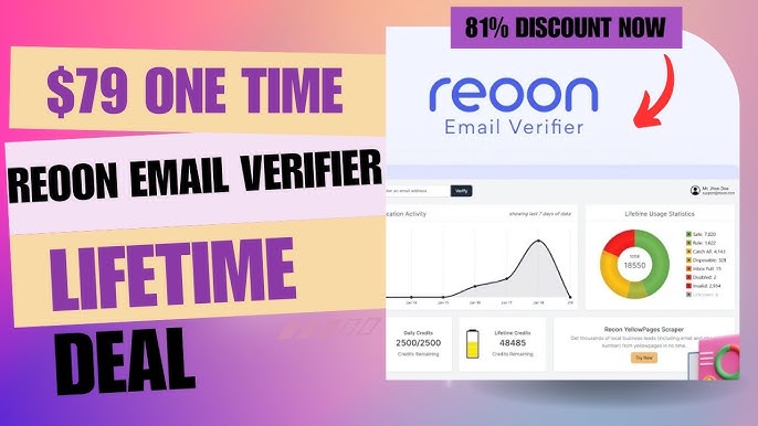 Reoon Email Verifier Lifetime Deal: Ensure Accurate Email Lists Forever