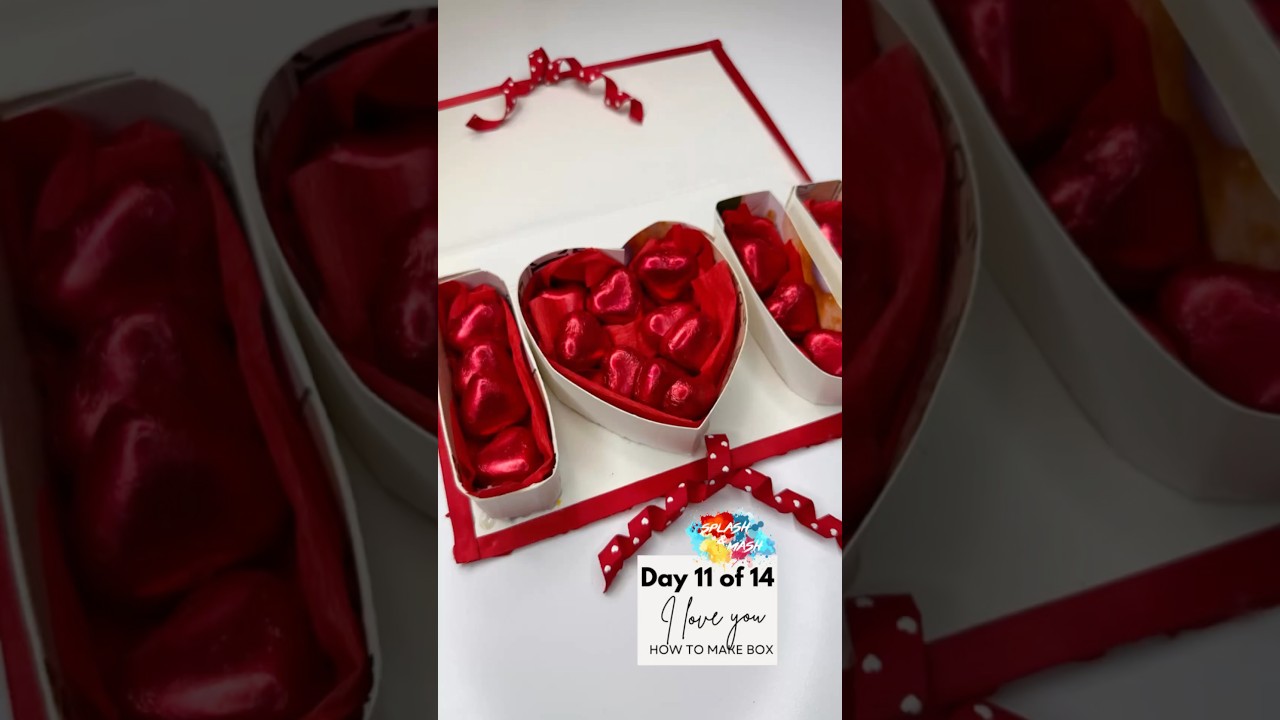 How to make an I Love you box #valentinediys #valentinesideas #valentinebox #howto #shorts