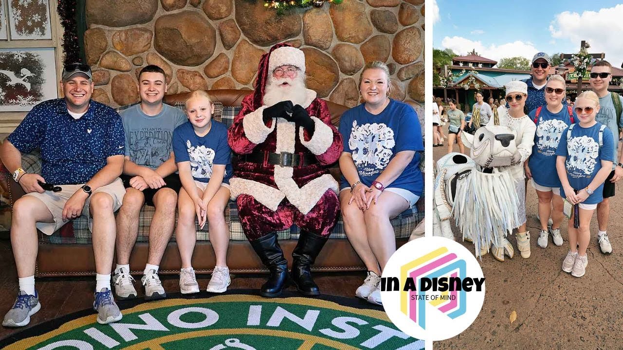 Рождество в Animal Kingdom 2025 | Веселый зверинец, Санта-Клаус, Рождество в Disney World, Дерево...