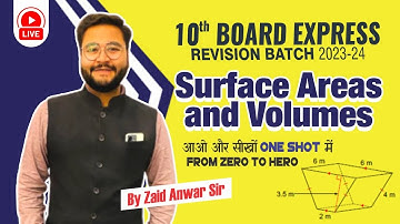 Surface Area and Volume  | Class 10th Board  | The Edu Excel | By Zaid Anwar Sir #class10cbse