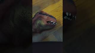Tricera Puppet Meets Red T-Rex