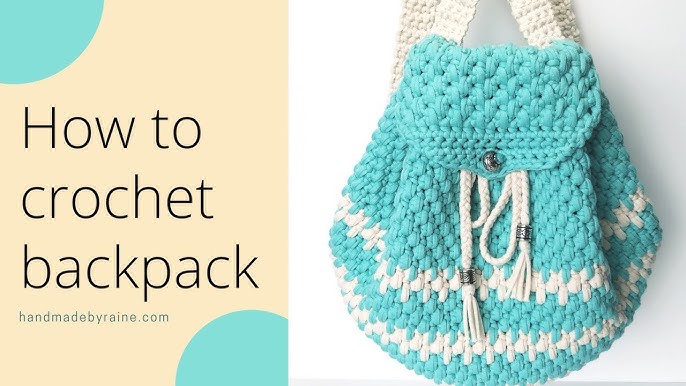 A Crochet Backpack Pattern Anyone can Make - KnitcroAddict