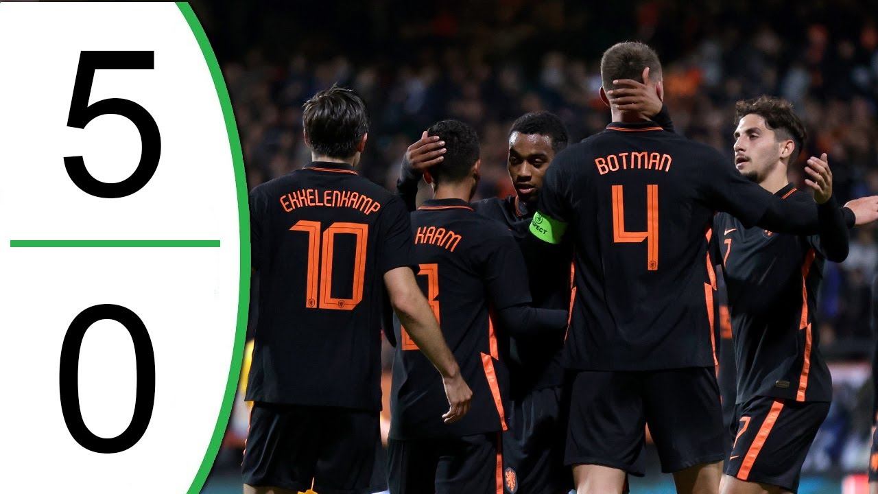 Netherlands vs Wales 5-0 Extended Highlights & Goals 2021 (U-21 Euro Qualifier)
