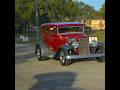1931 Ford Model A Classic Car Exhaust Sound Driving By at the Car Show Cruise In