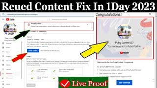 Reused Content Monetization Fix 2023 | Appeal For Reused Content Rejected Channel 2023