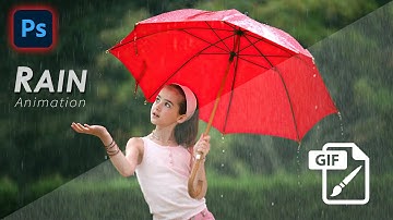 Photoshop How to make Rain Animated Gif Urdu/Hindi