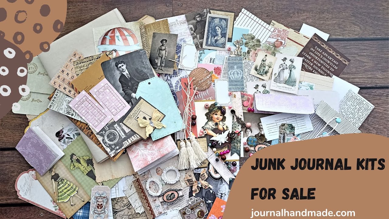 2022 Supplies Junk journal kits for sale DIY junk set Papercraft ...