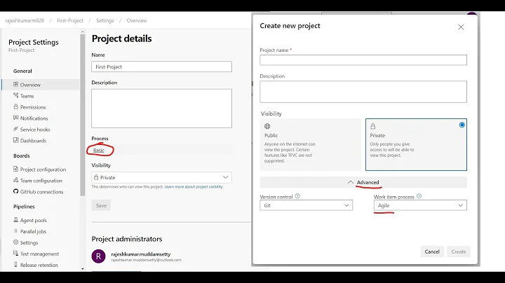 Azure DevOps - Setting Default Work Item Process for New Projects