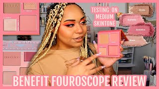 NEW* BENEFIT COSMETICS FOUROSCOPE FACE PALETTE | Fire Queen - YouTube