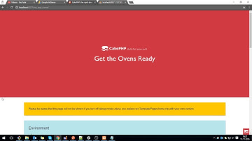 how to configure Cakephp 3.3 with db and create your first page