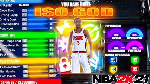 GAME BREAKING BEST GUARD BUILD is a DEMIGOD in NBA 2K21! *INSANE* Best Build 2K21 + Best Badges 2K21