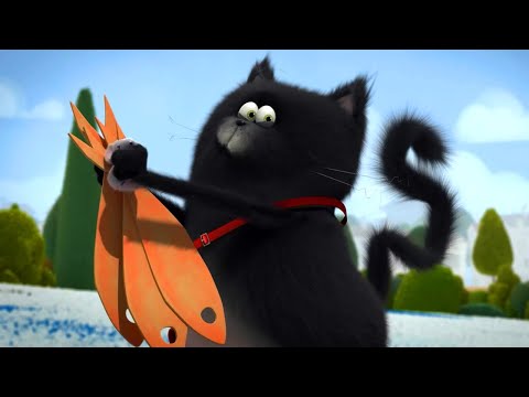 Видео: Мышь в горле — 16 серия — Котёнок Шмяк — Мультик для детей про котов