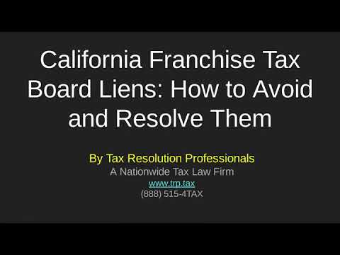 California FTB liens: How To Avoid and Resolve