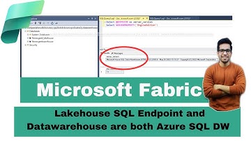 Fabric Lakehouse SQL Endpoint & Datawarehouse are Microsoft Azure SQL Data Warehouse (Azure Synapse)
