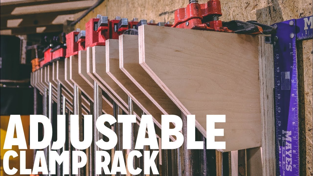 DIY Adjustable Clamp Rack - YouTube