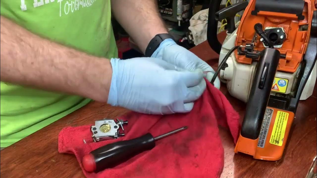 My dads Stihl MS250 chainsaw won’t start… YouTube